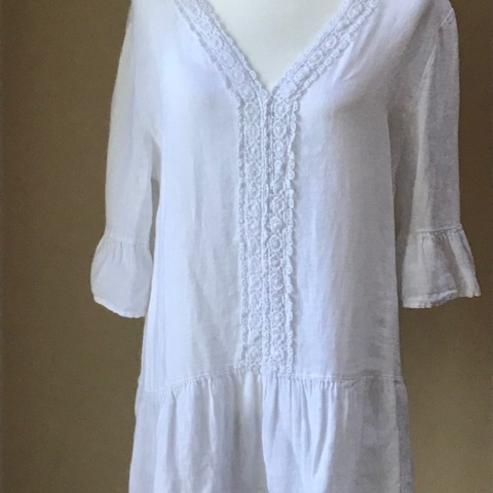 Francesca Bettini linen blouse M white